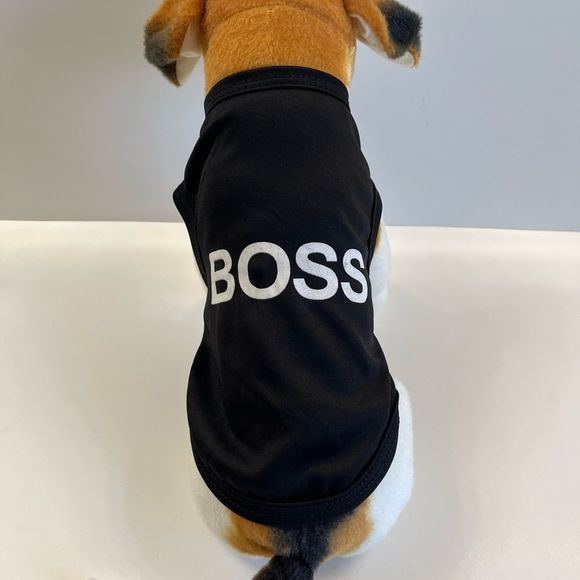 “Boss” Pet Shirt - All Sizes - Black - Picture 4 of 8